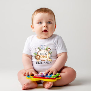 Pour Bébé Wild One 1er anniversaire Jungle Baby T-shirt