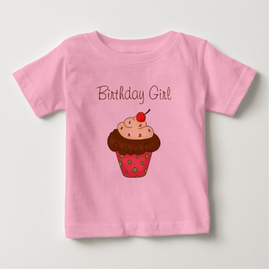 Pour Bébé "Zazzle Design Award" T-shirt cupcake d'anniversai (Devant)
