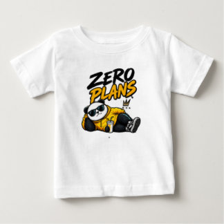 Pour Bébé Zero Plans – T-Shirt à typographie drôle et cool