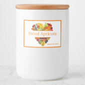 Pour Bocaux Apricots secs Étiquette de contenants alimentaires (Devant)