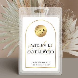 Pour Bocaux Arc d'or moderne Lux Logo Étiquette de produit éta