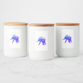 Pour Bocaux Blue Elephant Mandala Étiquette de conteneur alime (Bouteilles)