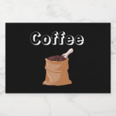 Pour Bocaux Bocal Étiquette café (Étiquettes simples)