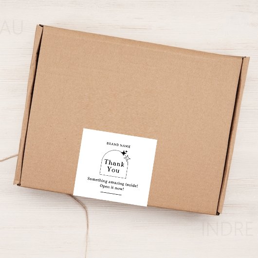 Pour Bocaux Boho Business Box Seal Étiquette