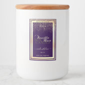 Pour Bocaux Boîtier de luxe violet Étiquette Gold Frame (Devant)