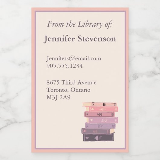 Pour Bocaux Bookplate Étiquette (Étiquettes simples)