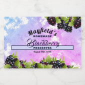 Pour Bocaux Canne à fruits de Blackberry | Étiquette Jam Jar (Étiquettes simples)