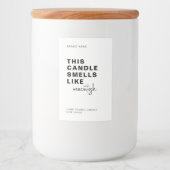 Pour Bocaux Cette Bougie Sent Comme - Nouveau Design Étiquette (Devant)