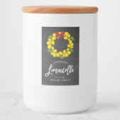 Pour Bocaux Chalkboard Noël limoncello wreath, étiquette (Devant)