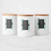 Pour Bocaux Classy Black brillant Ice Blue Logo Étiquette prod (Bouteilles)