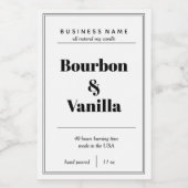 Pour Bocaux Conception Étiquette de produit de bougie (Étiquettes simples)