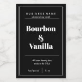 Pour Bocaux Conception Étiquette de produit de bougie (Étiquettes simples)