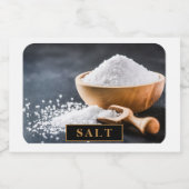 Pour Bocaux Concevez votre rêve - Étiquette de conteneur SALT (Étiquettes simples)
