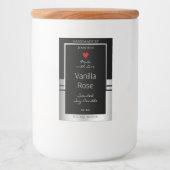 Pour Bocaux Conditionnement moderne Étiquette Noir et Argent (Devant)