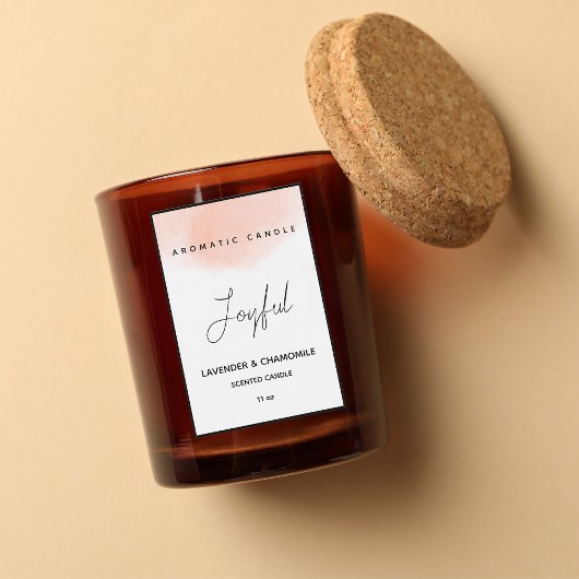 Pour Bocaux Élégant Étiquette à bougie parfumée