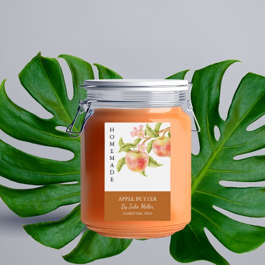 Pour Bocaux Élégant Étiquette de beurre d'Apple fait maison