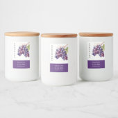 Pour Bocaux Élégant Étiquette de confiture de raisin fait mais (Bouteilles)