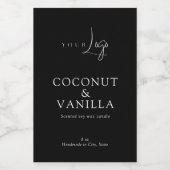 Pour Bocaux Élégant Logo moderne minimal Étiquette bougie (Étiquettes simples)