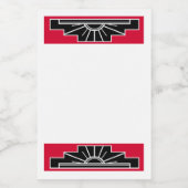 Pour Bocaux Élément Art déco dans une étiquette alimentaire ro (Étiquettes simples)