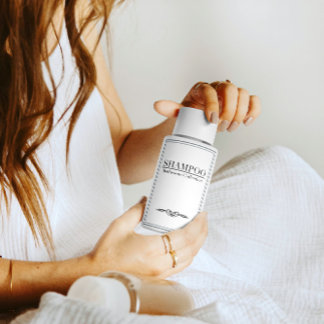 Pour Bocaux Ensemble minimaliste de Étiquette de shampooing