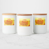 Pour Bocaux Étiquette alimentaire de la Tulipe jaune du printe (Bouteilles)