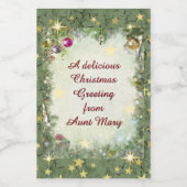 Pour Bocaux Étiquette alimentaire de Noël (Étiquettes simples)