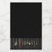 Pour Bocaux Étiquette alimentaire épicé en suspension (Étiquettes simples)