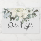 Pour Bocaux Étiquette Alimentaire Pot de Nuit de Date Fleurs R (Étiquettes simples)