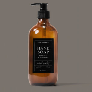 Pour Bocaux Étiquette Apothecaire moderne Soap Corps étanche