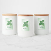 Pour Bocaux Étiquette Basil Herbs (Bouteilles)