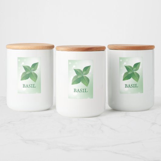 Pour Bocaux Étiquette Basil Herbs (Bouteilles)