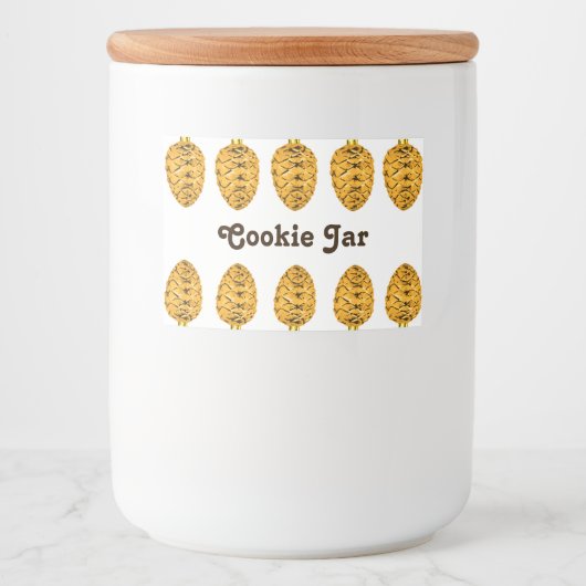 Pour Bocaux Étiquette Cookie Jar (Devant)