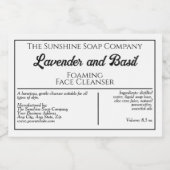 Pour Bocaux Étiquette cosmétique blanc et noir imperméable - 1 (Étiquettes simples)