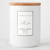 Pour Bocaux Étiquette de bain minimal à base de plantes (Devant)