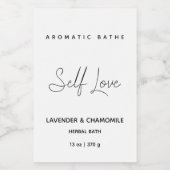 Pour Bocaux Étiquette de bain minimal à base de plantes (Étiquettes simples)