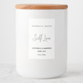 Pour Bocaux Étiquette de bain minimal à base de plantes (Devant)