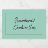 Pour Bocaux Étiquette de biscuits personnalisé, bocal de biscu (Étiquettes simples)