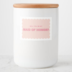 Pour Bocaux Étiquette de bougie de femme de chambre à coucher