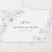 Pour Bocaux Étiquette de bougie d'illustration végétale (Étiquettes simples)