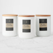 Pour Bocaux Étiquette de bougie moderne (Bouteilles)