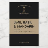 Pour Bocaux Étiquette de bougie moderne (Étiquettes simples)