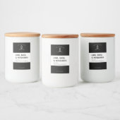 Pour Bocaux Étiquette de bougie moderne (Bouteilles)