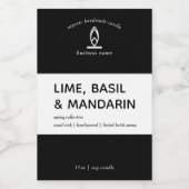 Pour Bocaux Étiquette de bougie moderne (Étiquettes simples)