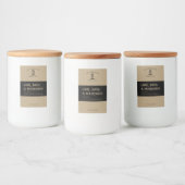 Pour Bocaux Étiquette de bougie moderne (Bouteilles)