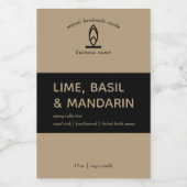 Pour Bocaux Étiquette de bougie moderne (Étiquettes simples)