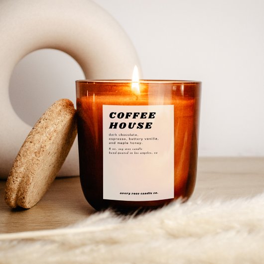 Pour Bocaux Étiquette de bougie ou d'aliment de style rétro mo