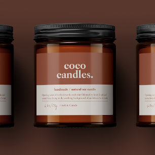 Pour Bocaux Étiquette de bougie produit
