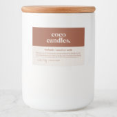 Pour Bocaux Étiquette de bougie produit (Devant)