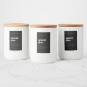 Pour Bocaux Étiquette de bouteille cosmétique moderne (Bouteilles)