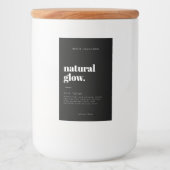 Pour Bocaux Étiquette de bouteille cosmétique moderne (Devant)